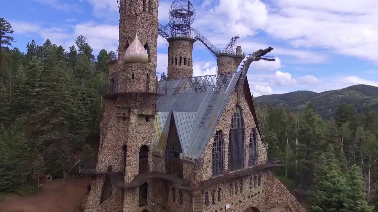 Bishop Castle from the air. Colorado