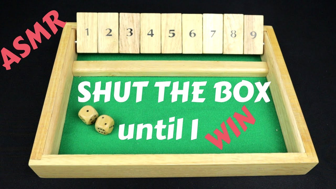 ASMR Shut the BOX until I win - Solo Game Playthrough (Whispering) ep.4