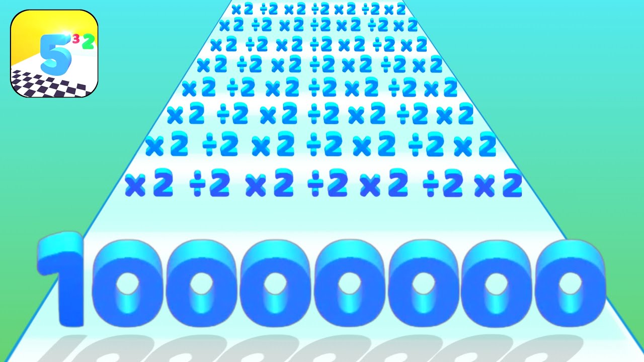 Number Master - Run Number Game (NUMBER MATH GAME) New Unlock Number 10000 Level Up Gameplay
