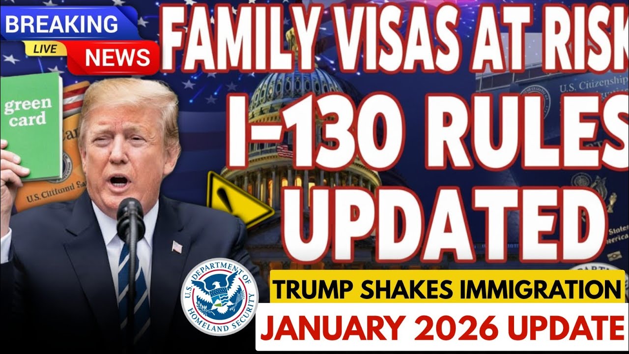 2026 US Immigration News:🚨 I-130 Changes & Family-Based Visa Updates Explained&rdquo;