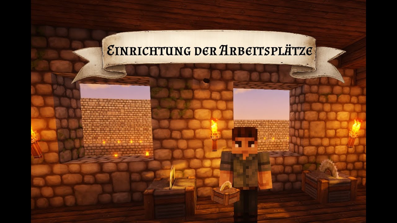 Minecraft OneBlock Castle - Die ersten Arbeitsplätze im Steinmetzhaus | Folge 75
