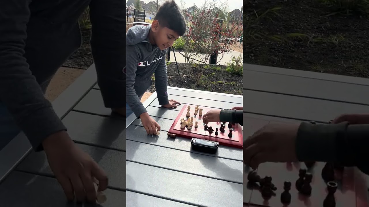 Boys teaching me chess#games#Chess#kids#sharing#teaching
