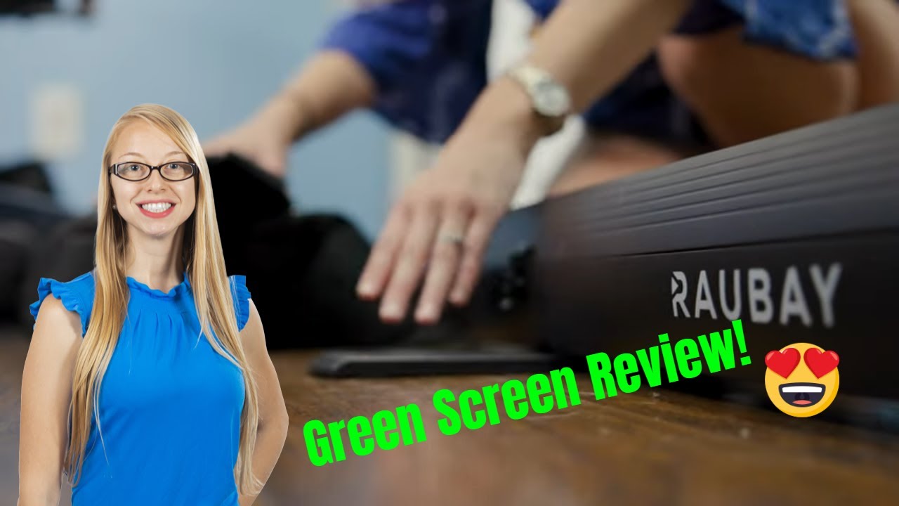 RAUBAY Collapsible Green Screen Review~ How To Have a Flawless Virtual Background
