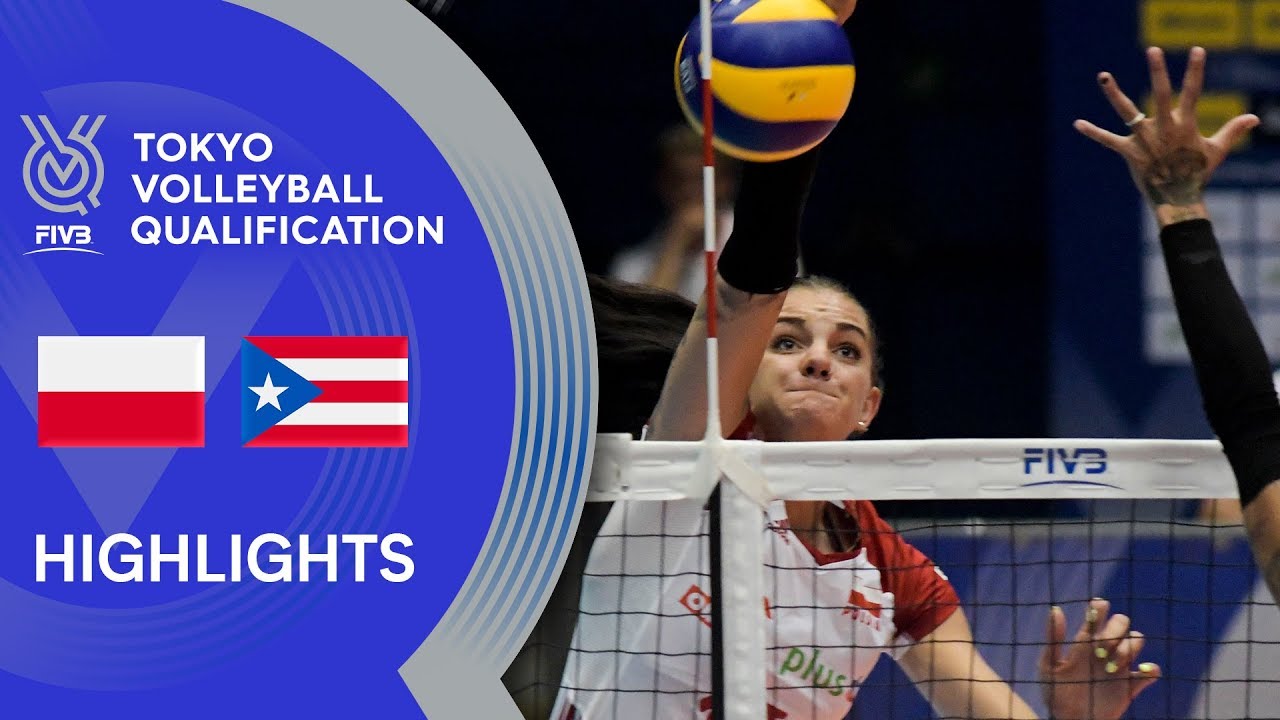 POLAND vs. PUERTO RICO - Highlights Women | Volleyball Olympic Qualification 2019