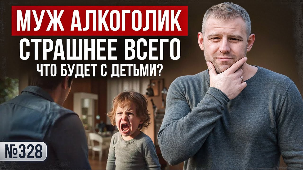 Муж алкоголик. Страшнее всего — что будет с детьми?