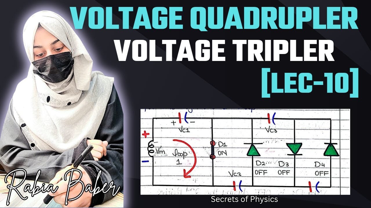 10. VOLTAGE TRIPLER|  VOLTAGE QUADRUPLER | VOLTAGE MULTIPLIER | AC ANALYSIS | SECRETS OF PHYSICS