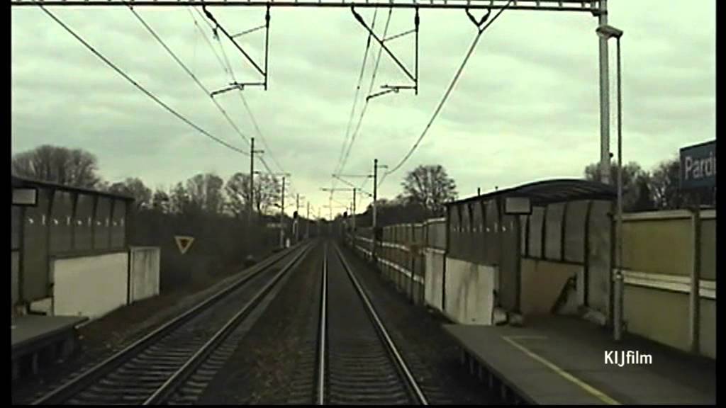 Train: Kolín - Pardubice, in driver cab. video 4