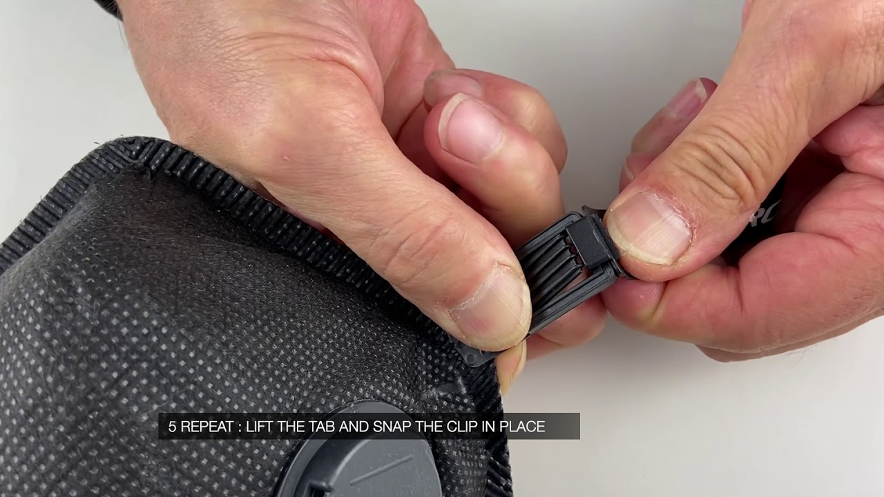 ATTACHING STRAPS TO THE RESPRO® STREETSMART™ MASK