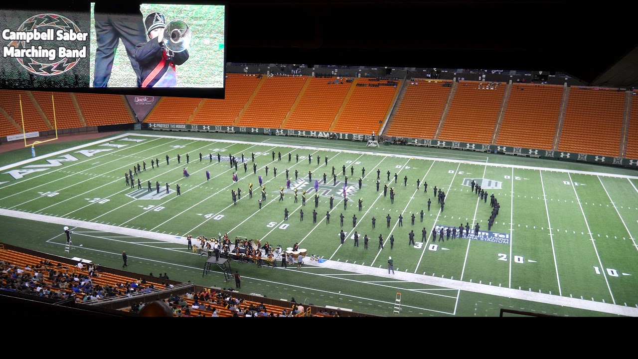 James Campbell High School Marching Band &mdash; 2017 Rainbow Invitational &mdash; 4K