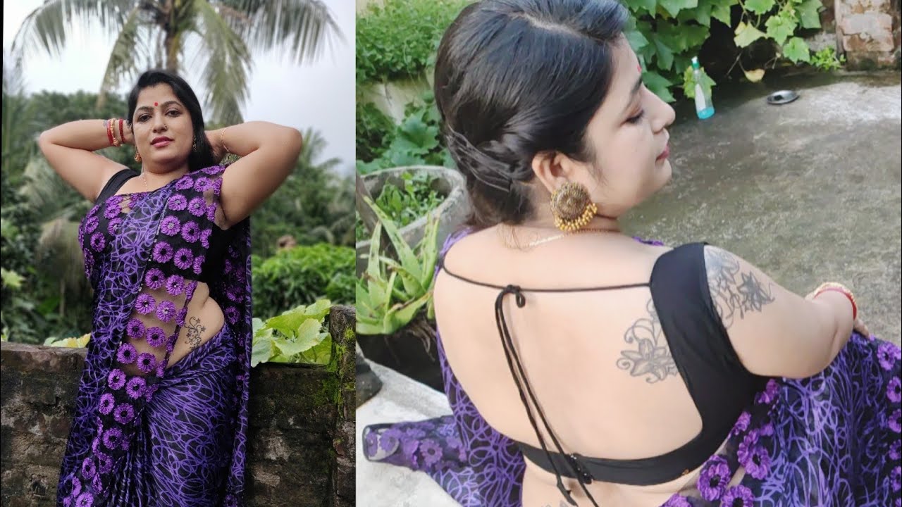 Tutorial expression with saree for saree lover.