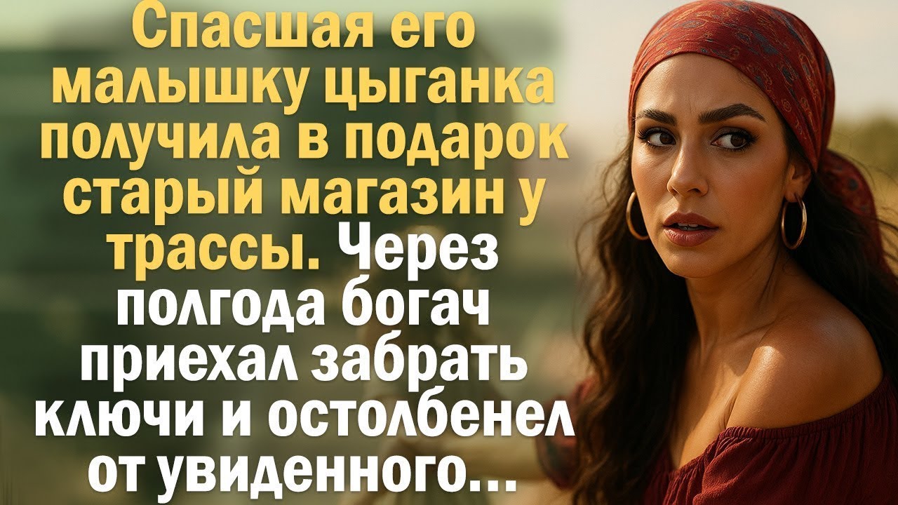 Спасшая его малышку цыганка получила в подарок старый магазин у трассы. Через полгода богач приехал