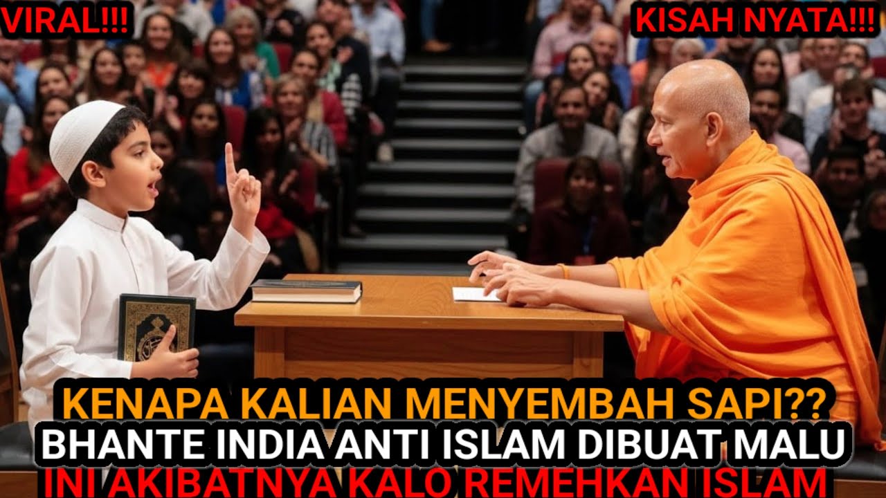 VIRAL‼️BIKSU INDIA DIBUAT MALU KENAPA SEMBAH SAPI TUAN? AWALNYA SOMBONG LIAT JAWABAN ANAK INI