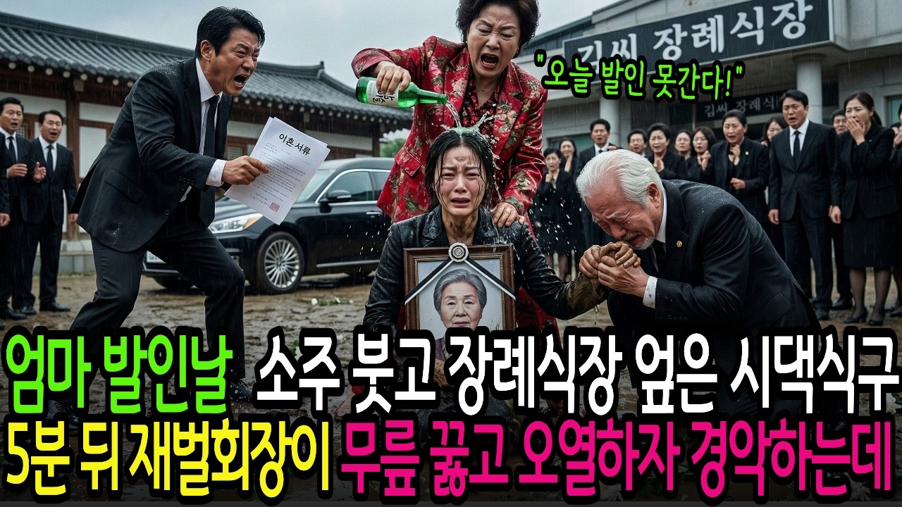 친정엄마 발인날 소주 붓고 장례식장 뒤엎은 시어머니, 5분 뒤 재벌회장이 무릎 꿇고 오열하자 경악하는데...| 오디오북 | 시니어사연 | 감동사연 | 반전사연
