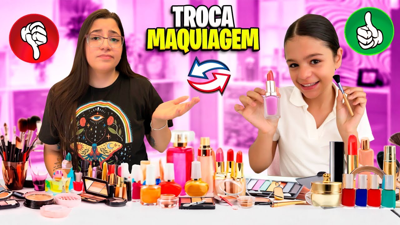 TROCA DE MAQUIAGEM* QUEM SAIU NO PREJUÍZO (ketlynmusketo)