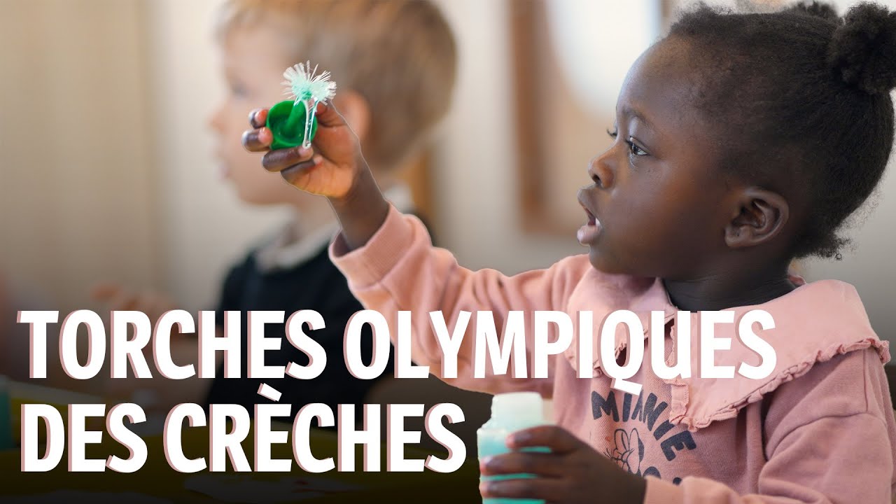 Les crèches départementales aussi ont leur torche olympique