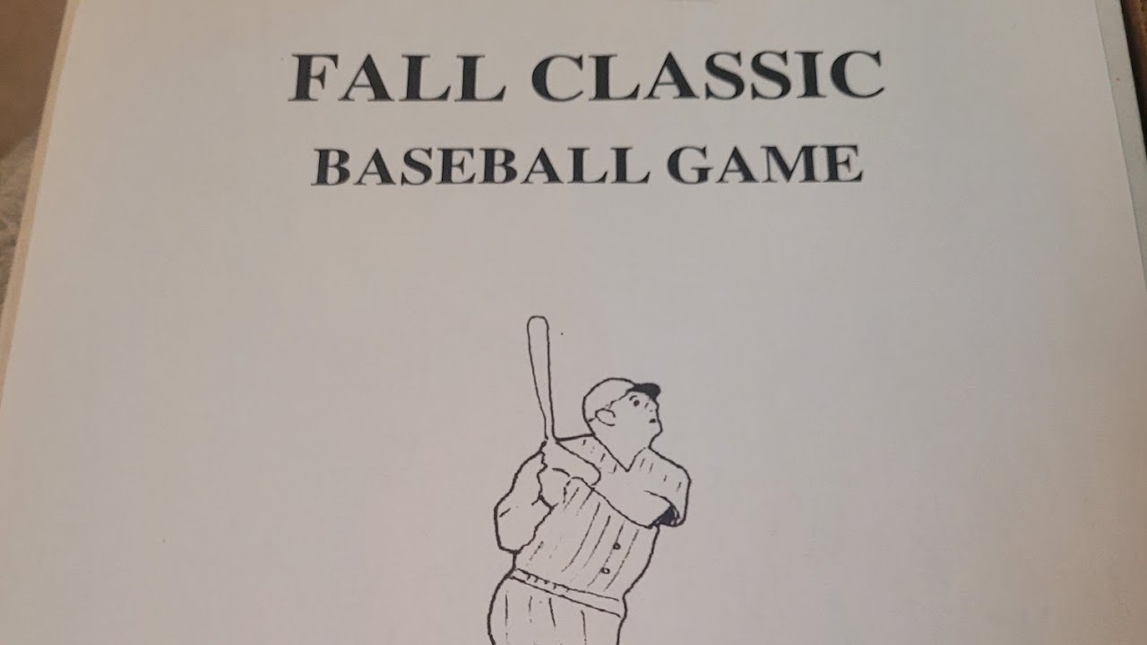 Fall Classic (Unboxing a game I thought I would NEVER try)
