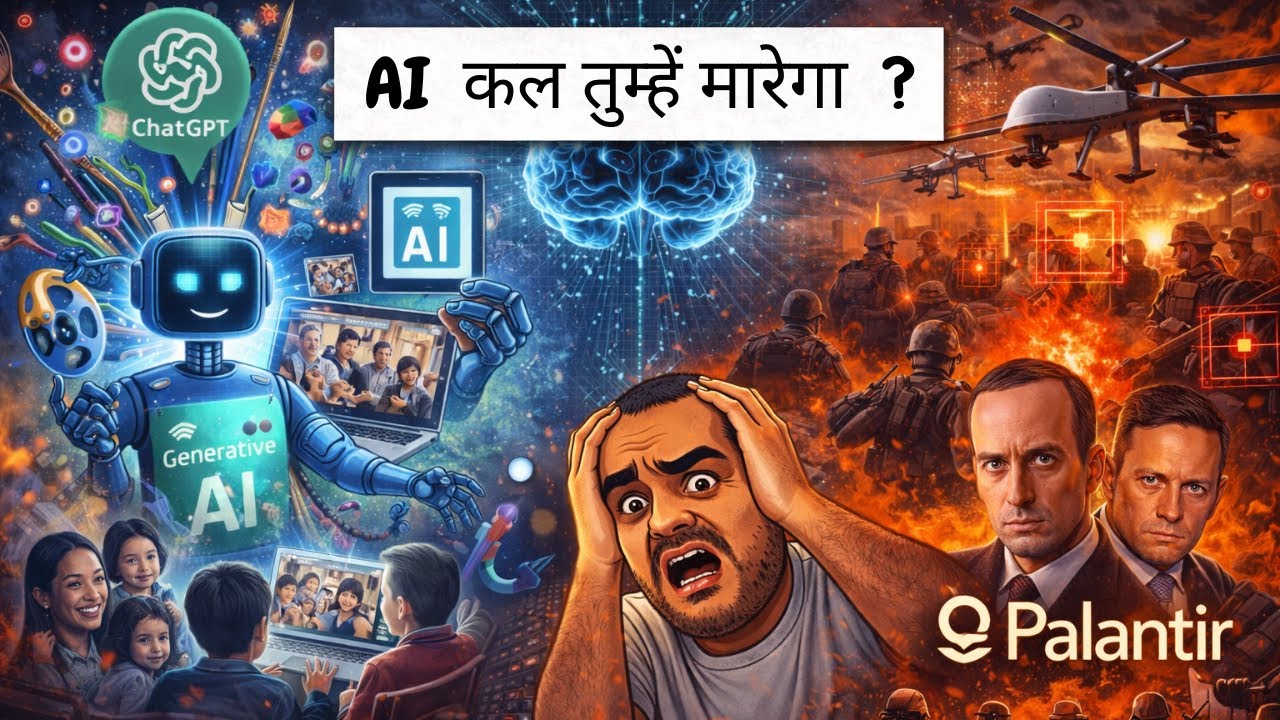 (हिंदी)From ChatGPT to Killer Drones: The Dark Military Future of AI 