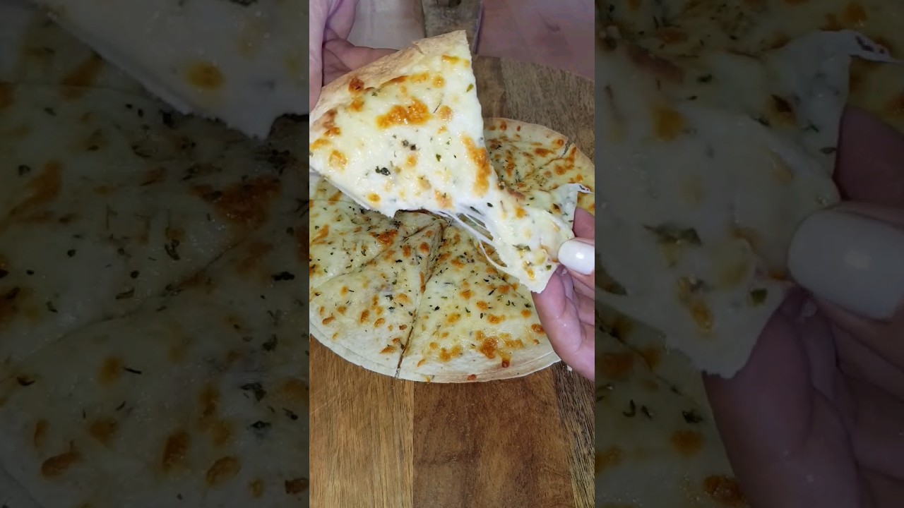 Air fryer tortilla garlic bread 
