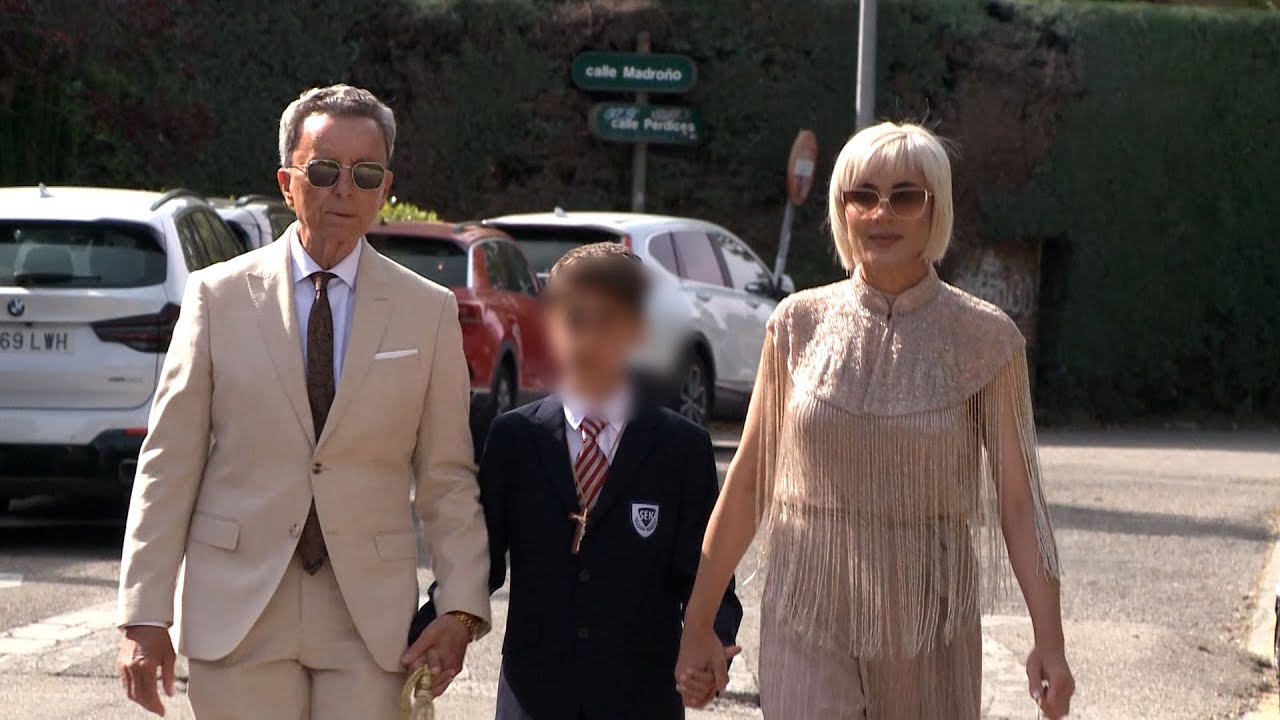 Ortega Cano y Ana María Aldón se reencuentran en la comunión de su hijo
