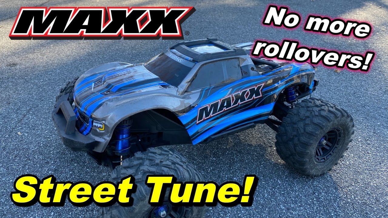 Traxxas Maxx Street Setup Tune - (No more rollovers!)