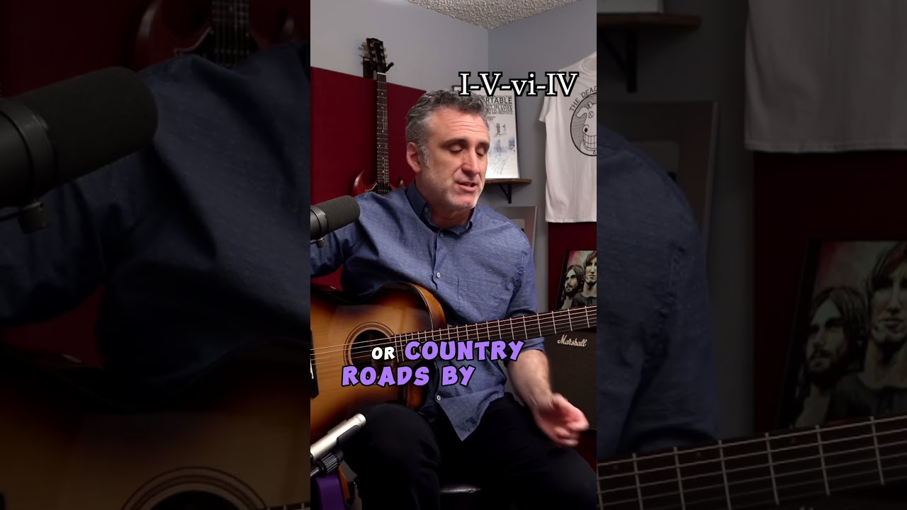 Is 1-5-6-4 the greatest chord progression in rock? #shorts