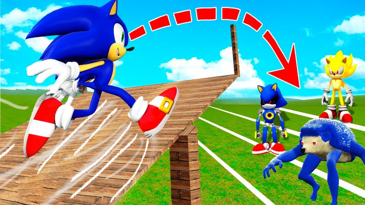 ¿QUE PERSONAJE DE SONIC TIENE EL MEJOR SALTO? Garry's Mod