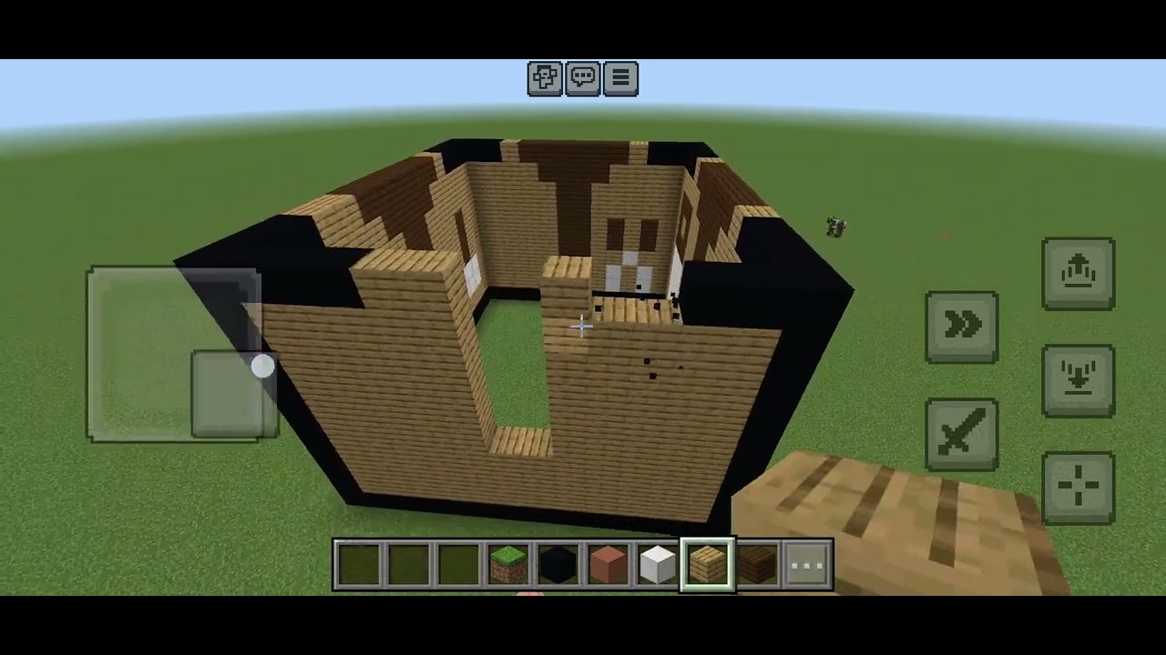 AKU MEMBUAT CRAFTING TABLE RAKSASA DAN LENTERA RAKSASA DI MENECRAFT.