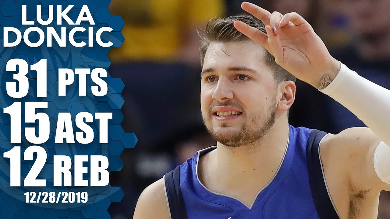 Luka Doncic posts monster triple-double vs. Warriors as tempers flare late | 2019-20 NBA Highlights