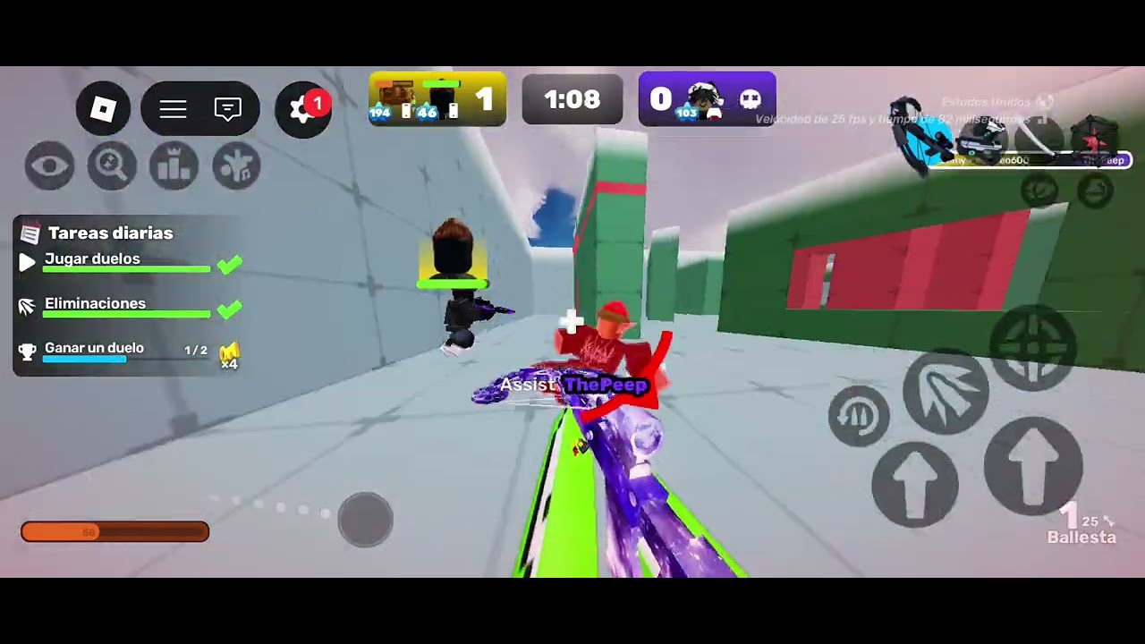 Jugando con un amigo