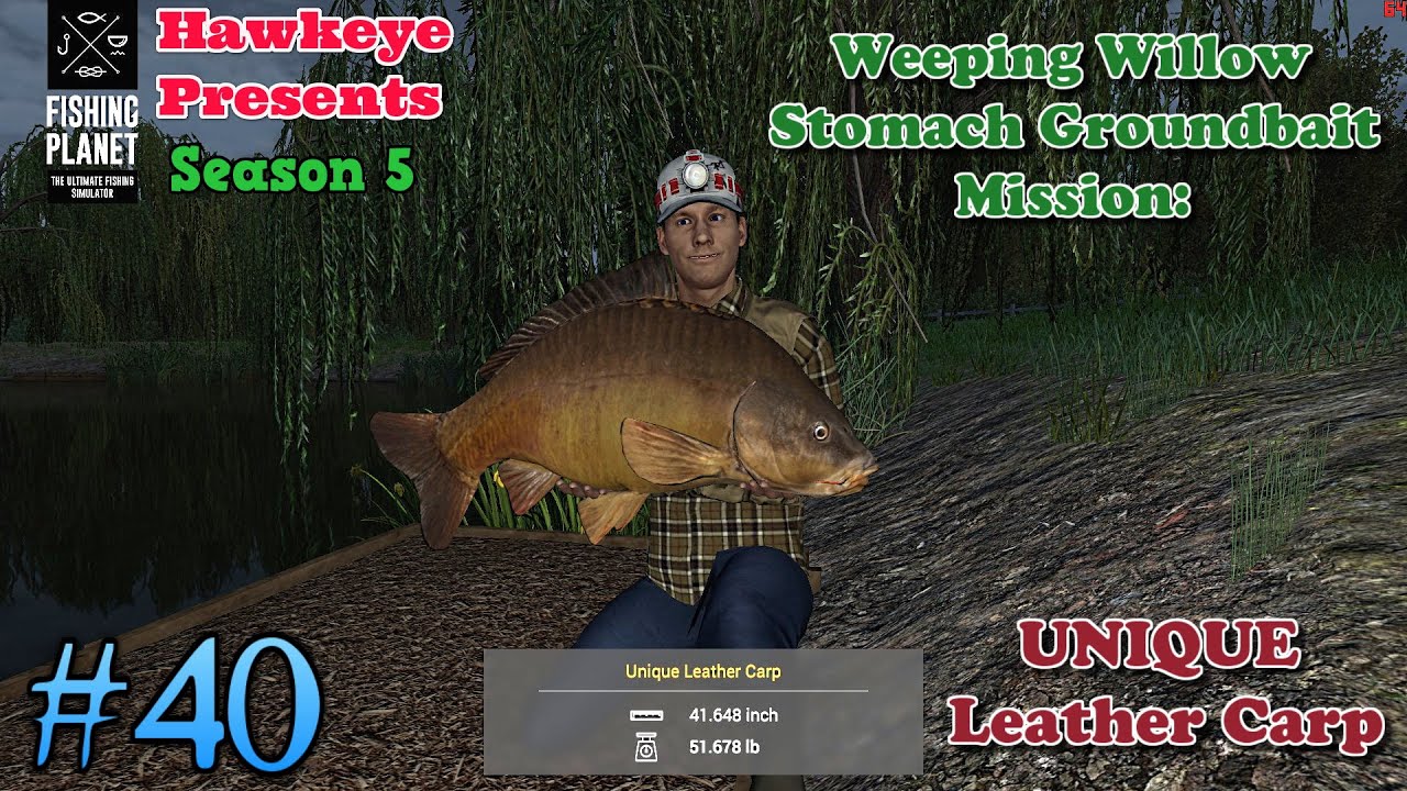 Fishing Planet #40 - S5 | Weeping Willow Stomach Groundbait Mission: UNIQUE Leather Carp!