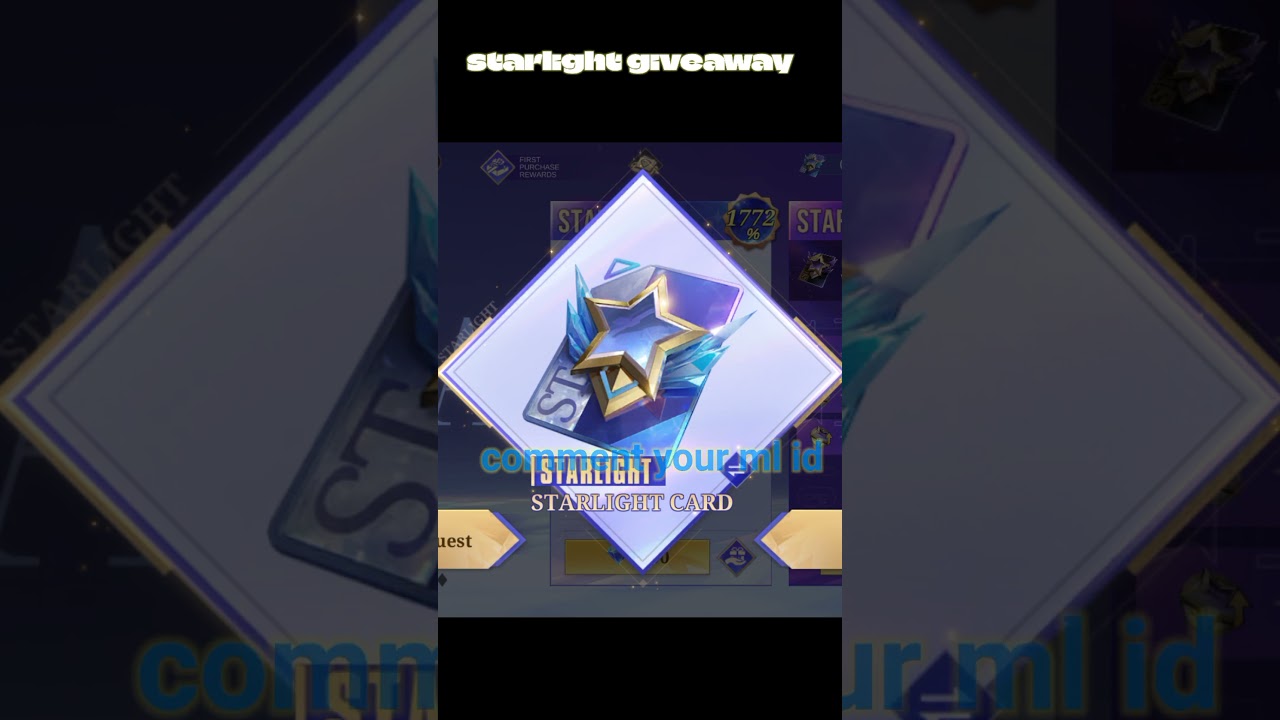 free starlight giveaway #mobilelegends #mlbb #MLBBALLSTAR #MLBBCreator