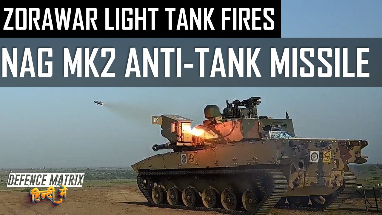 Zorawar Light Tank Fires| Nag Mk2 Anti-tank Missile | हिंदी में