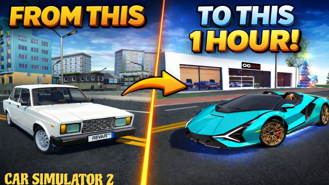 Can You Finish Car Simulator 2 in 1 Hour? Challenge Accepted! ⏱️🔥