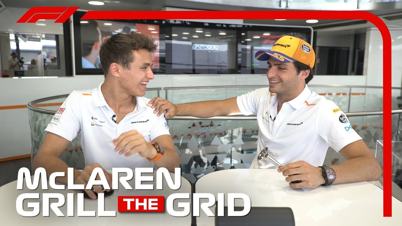 McLaren's Carlos Sainz and Lando Norris! | Grill The Grid 2019