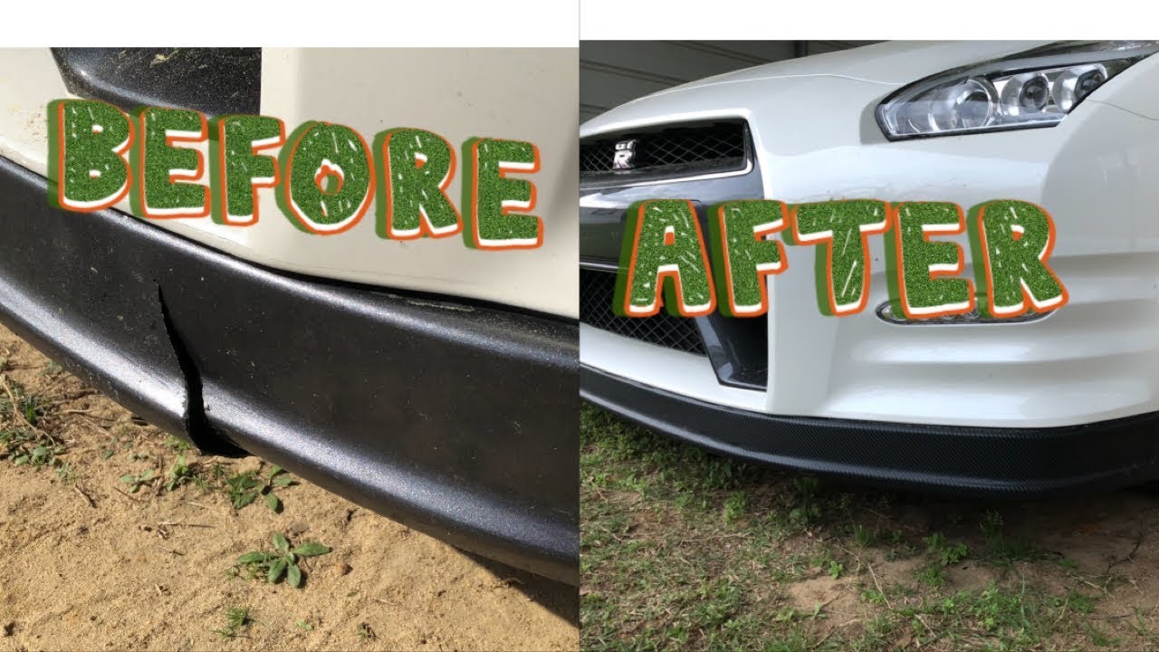 How to remove Nissan GT-R front lip | How to repair front lip
