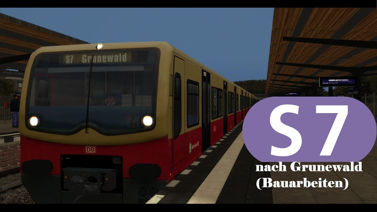 S-Bahn Berlin - S7 nach Grunewald durch Bauarbeiten von Ahrensfelde - BR481 Mod - Original Ansagen