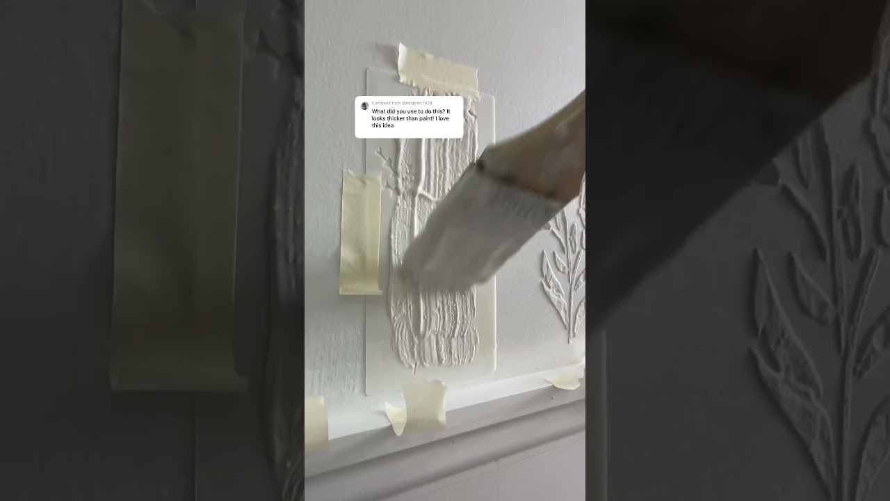 Adding character to wall! | STEP BY STEP | Flower stencil + roll on texture | House Project