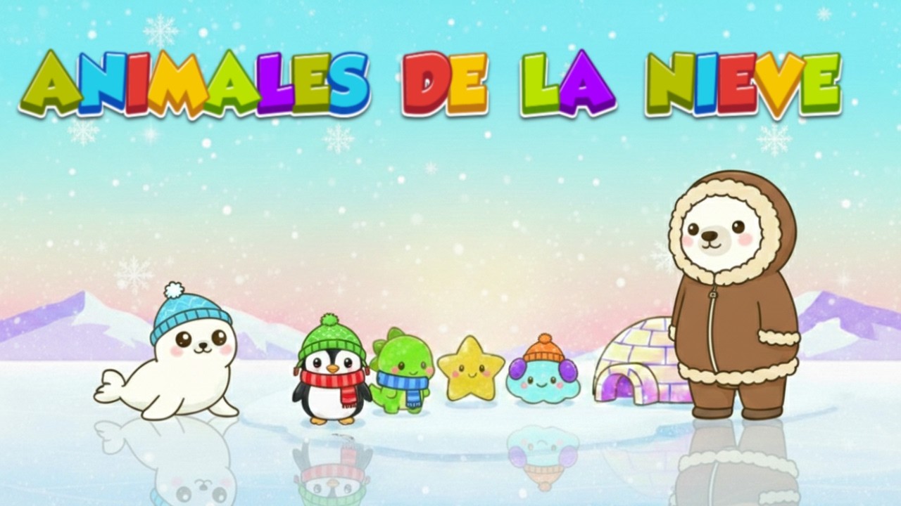 Animales de la Nieve ❄️🐧 | Canción Infantil Educativa de Pingüino, Foca y Oso Polar | EduDino