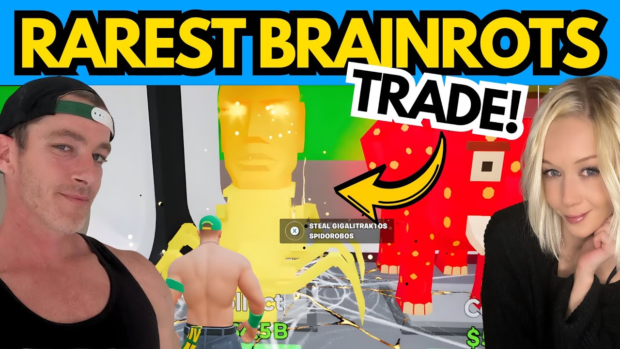 MIDDLE MAN RARE SECRET SPIDEROBOS TRADE IN FORTNITE STEAL THE BRAINROT