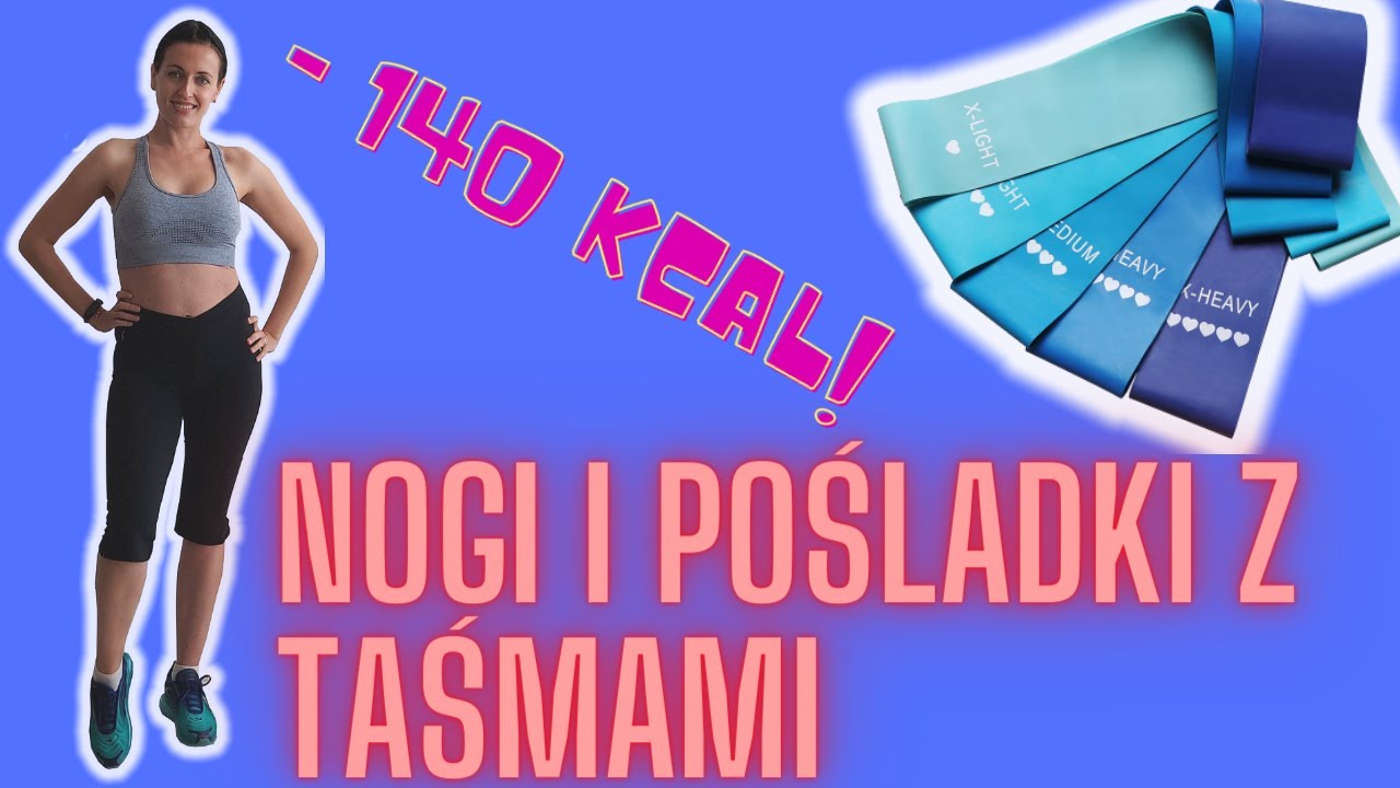 Nogi i pośladki z taśmami/gumami. Intensywny trening ujędrniający na stojąco! Spal do 140kcal!