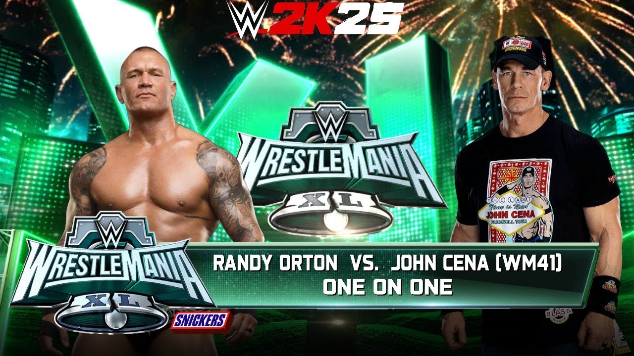 WWE 2k25 - Randy Orton vs JohnCena: Single Match at Wrestlemania XL 