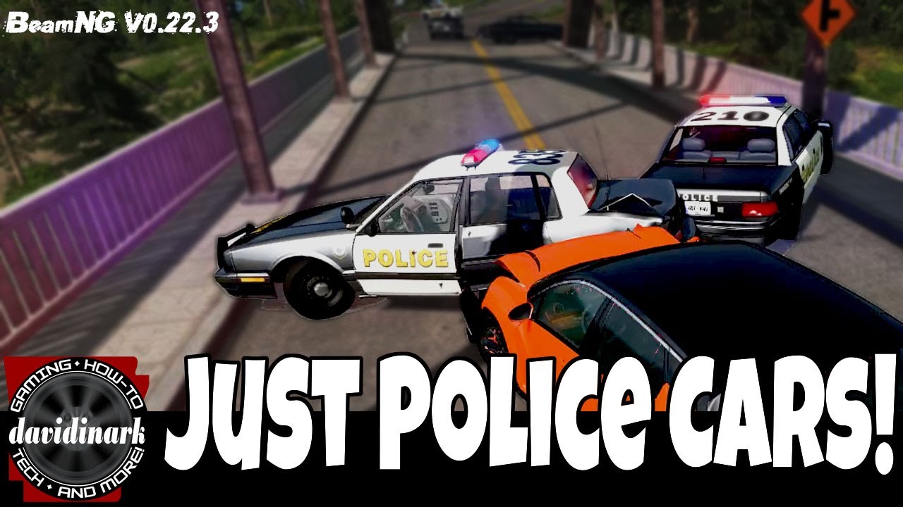 BeamNG Drive - AI Traffic, but it is ALL POLICE! From the Suggestion Box! Police Chases