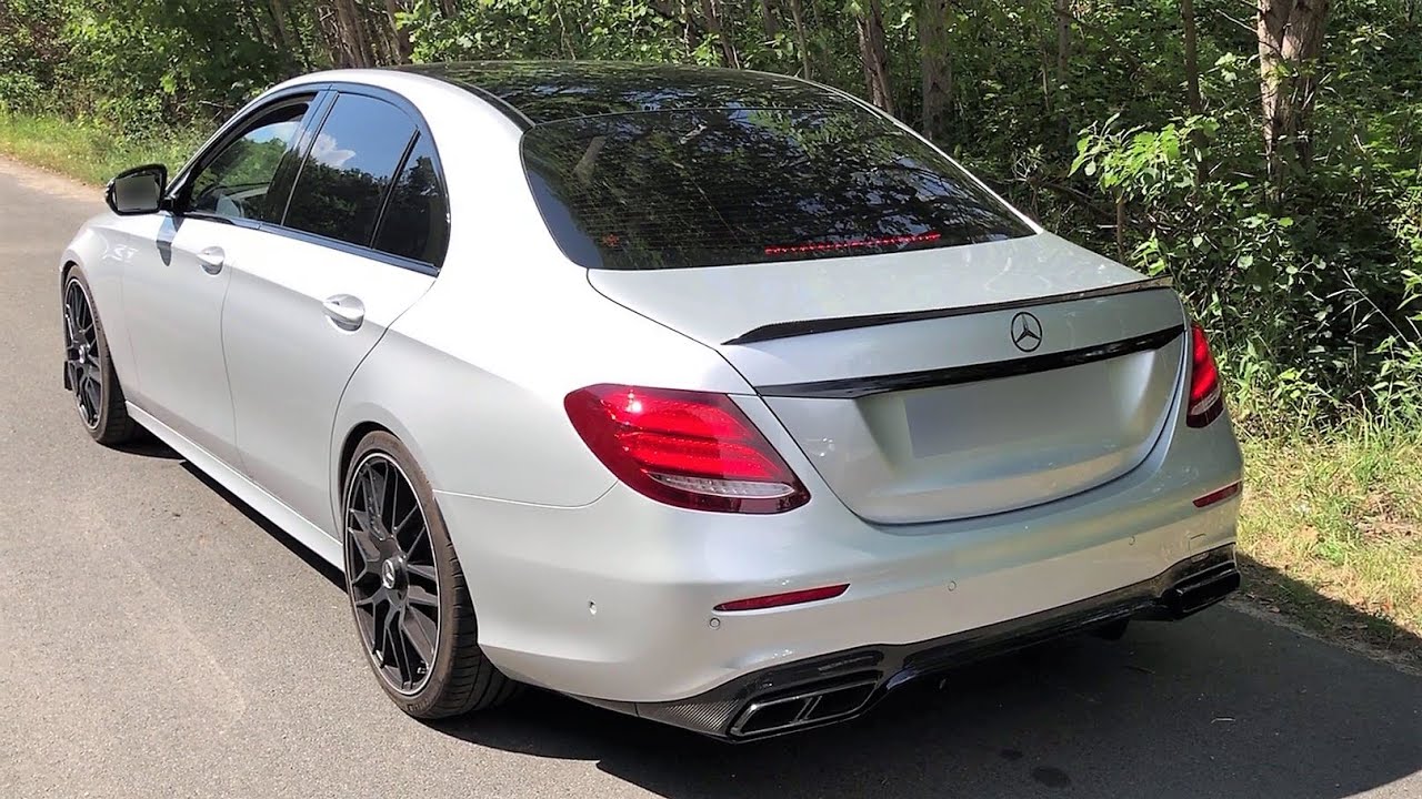 Mercedes Benz W 213 E 400 3.5 Biturbo V6 Exhaust Sound Downpipes Workshop No. 05 Exhaust