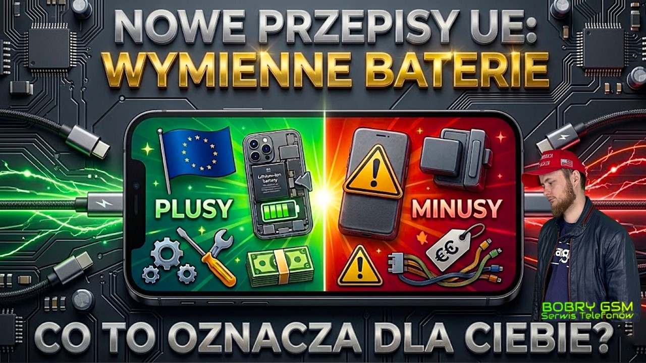 Wymienne baterie w telefonie. UE zmienia zasady gry od 2027