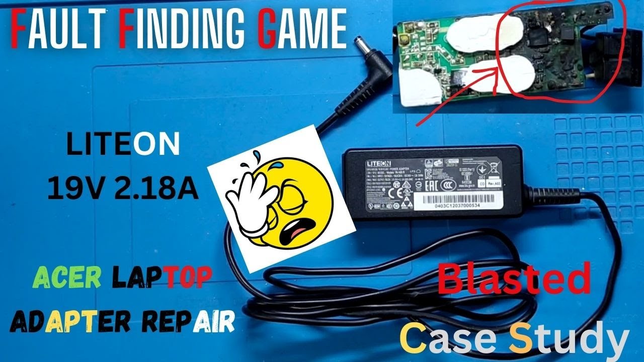 ACER 19VOLT BLASTED CHARGING ADAPTER REPAIR | LITEON 19V 2.18A | OB2263MP (T3n) #acer #smpsrepair
