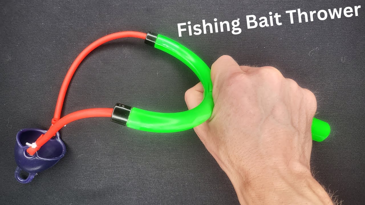 Fishing Slingshot Bait Thrower - Fishing Accessories - Rubber Elastic Catapult Slingshot [4K]