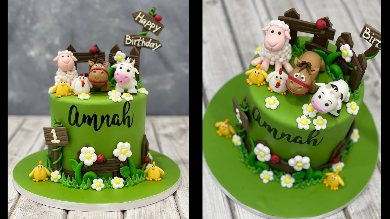Farm Animal Cake