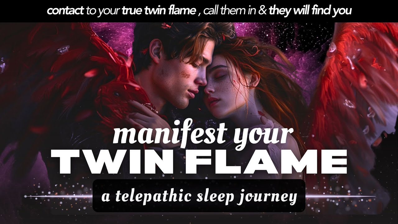 MAKE CONTACT With TWIN FLAME 💞 Telepathic Sleep Journey: Guided Meditation & Love Affirmations