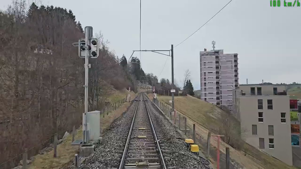 [Cab-ride] Le Locle - Neuchâtel, en cabine d'un RE6, FLIRT TransN (RABe 523/527)
