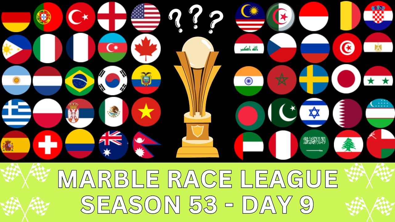 Marble Race League Season 53 DAY 9 Marble Race in Algodoo